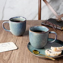 AmorArc 12oz Coffee Mugs, Ceramic Coffee Mugs set of 6 for Man, Woman, Dad, Mom, Modern Coffee Mugs with handle for Latte/Cappuccino/Milk/Cocoa. Dishwasher&Microwave Safe, Ceylon Blue by CozyNest Decor