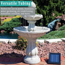 Black Vinyl Tubing 3/8” ID × 1/2” OD - 10 Feet PVC Flexible Plastic Tube Hybrid Hose, Transfer Water Air Oil for Pond Fountain Garden, Non-toxic and BPA free by GreenHaven Gardens