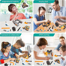 5 in 1 STEM Remote Control Building Kit, 392Pcs Blocks Erector Projects Set Toys for Kids Age 8-12, Build a Tank/Robot/AVT DIY Science Educate 6 7 9 10 11 Years Old for Boys & Girls Gift Ideas by TinyTreasures Baby Boutique