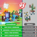 Magnetic Blocks - 150 PCS Dinosaur Volcano Forest Castle Set with Light Up Blocks - Kids Classroom Sensory Toy for Toddlers STEM, Construction Stacking Toy Kids 3+ Boys Girls Christmas Birthday Gifts by TinyTreasures Baby Boutique