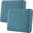 H.VERSAILTEX Super Stretch Individual Seat Cushion Covers Sofa Covers Couch Cushion Covers Slipcover Sets Thick Jacquard Textured Twill Fabric (2 Piece Large Sofa Cushion Covers, Storm Blue) by CozyNest Decor