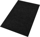 fani Heavy Duty Large Outdoor Indoor Entrance Black Doormat Waterproof Low Profile Entrance Rug Front Door Mat Patio Anti-Skid Rubber Back, 31x47 inch (Black) by GreenHaven Gardens
