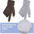 Geyoga 2 Pairs Women's Winter Touch Screen Gloves Soft Warm Fleece Lined Knit Elastic Cuff Winter Texting Gloves by TinyTreasures Baby Boutique