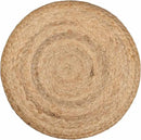 REDEARTH · Cylindrical Pouf Foot Stool Ottoman - Jute Braided Pouffe Poof Accent Sitting Footrest for The Living Room, Bedroom, Nursery, Patio, Lounge - Set of 2 (14.5”x14.5”x16”; Natural Olive) by CozyNest Decor