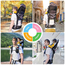 Baby Shoulder Carrier Baby Hiking Backpack Carrier with Rain Cover Sun Shade for Child Safe Backrest and Toddler Ergonomic Seat Holds 40 Pound for Children Between 6 Months-3 Years Old Babies by TinyTreasures Baby Boutique