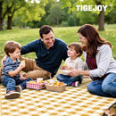 TigeJoy Extra Large Picnic Blanket Waterproof Foldable 80''x80'', Outdoor Picnic Mat Beach Blanket Sandproof for Park, Grass, Travel, Hiking, Camping Essentials, Gingham Picnic Blanket by TinyTreasures Baby Boutique