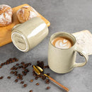 GBHOME Large Coffee Mugs Set of 6, 18oz Handmade Ceramic Coffee Mugs Set with Gradient color for Latte/Tea/Beer/Hot Cocoa, Dishwasher & Microwave Safe, Khaki by CozyNest Decor