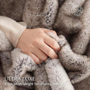 Ultra Soft Luxury Fluffy Mink Faux Fur Throw Blanket, Thick Warm Fall Winter Blankets for Bed, Couch, Cozy Plush Reversible Blanket for Chair, Sofa (Ombré Hazel Brown, 60"x80") by CozyNest Decor
