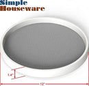 Simple Houseware 12-Inch Lazy Susan Spice Organizer Rotating Tray, 5-Pack by CozyNest Decor