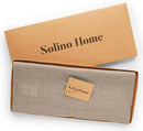 Solino Home Linen Natural Table Runner 72 Inches Long - 100% Pure Linen Dining Table Runner 14 x 72 Inch for Fall, Autumn, Thanksgiving - Fete by CozyNest Decor