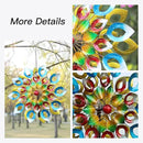 Yard Garden Wind Spinners with Stake - Large Outdoor Metal Wind Spinners, Lawn Yard Art Garden Decor (24" W x 84" H) by GreenHaven Gardens