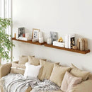 BAMEOS Floating Shelves,40 in W x 8in D Wall Mounted Wooden Shelves with Invisible Brackets Set of 2, Hanging Wall Shelves Decoration for Bedroom, Bathroom, Living Room and Kitchen by CozyNest Decor