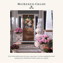 MACKENZIE-CHILDS Enamel Garden Pot, Decorative Pot for Plants, Outdoor Flowerpot Decor, Small, Pink-and-White Rosy Check by GreenHaven Gardens