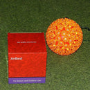 7.5" Orange Sphere Light, Commercial Grade and UL Certified 100 Lit Orange Hanging Sphere, for Indoor and Outdoor Christmas, Easter, Porch, Patio. by GreenHaven Gardens