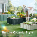 KING BIRD Raised Garden Bed 68" x 36" x 24" Heightened Galvanized Steel Metal Planter Box Outdoor for Deep-Rooted Vegetables, Flowers, Large Raised Bed Kit (Dark Grey) by GreenHaven Gardens