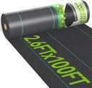 2.6ftx100ft Weed Barrier Landscape 3.2oz Fabric Heavy Duty, Woven Weed Control Cloth, Woven Geotextile Fabric for Underlayment, Gardening Ground, Commercial Driveway Weed Block Cover Mat by GreenHaven Gardens