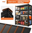 REIBII Garage Shelving Heavy Duty 2500LBS Storage Shelves 40" W Garage Shelves Heavy Duty Shelving Metal Shelves for Warehouse, Basement, Pantry, 40" W x 17.7" D x 72.2" H by GreenHaven Gardens