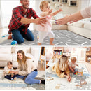 Fodoss Baby Play Mat, 47x47inch Play Mat, 0.4 in Thick Waterproof Playmat for Babies, Foldable Play Mat for Small Baby Playpen, Small Spaces by TinyTreasures Baby Boutique