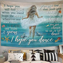Coastal Beach Tapestry I Hope You Dance Tapestry Wall Hanging for Bedroom Sea Turtle Tapestries Aesthetic Wall Decor for Home Dorm Living Room 50"x60" by CozyNest Decor