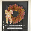CYANBLOOM Front-Door Cedar Fall Wreaths: 24 Inch Large Wreath with Burlap Bow - Weatherproof Outdoor Porch Decor - Ideal Stress Relief Rustic Greenery for Autumn Holiday (Thanksgiving/Halloween 2025) by CozyNest Decor