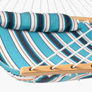 Lazy Daze 12 FT Sunbrella Fabric Hammock not Fading with Spreader Bars and Free Pillow Fits for Two Persons, All Weather and Fade Resistant for Patio Yard, 450 lbs Weight Capacity, Token Surfside by GreenHaven Gardens