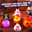 Halloween Rubber Duckies in Bulk Glow in The Dark Rubber Ducks Light up Halloween Mini Duckies Bath Toys for Halloween Party Favor Decor Pool Bathtub Baby Shower Toy Gifts for Kids(12) by TinyTreasures Baby Boutique
