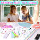 900+ Fashion Designer Kits for Girls with Mannequins-Kids Sewing Kits，Girls Fashion Design Gift，Arts and Crafts Kit，Girl Craft Activities Age 6 7 8 9 10 11 12 by TinyTreasures Baby Boutique