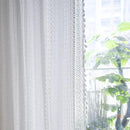Sutuo Home White Crochet Boho Curtains 72 Inches Length, Sheer Lace Handmade Tassels Knitted Window Treatment Vintage Rustic Bohemian Farmhouse Drape for Bedroom Rod Pocket 1 Panel 59" W x 72" L by CozyNest Decor