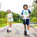 Caroma Electric Scooter for Kids Ages 6-12,150W/180WMotor,10 MPH Max Speed & 7 Miles,Colorful Lights,Adjustable Height & Speed,LED Display,Foldable Kids Electric Scooter 132 Lbs Max Load,Idea Gift by TinyTreasures Baby Boutique