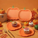 Cheerland Pumpkin Party Plates Fall Disposable Paper Plate Dessert Shaped Tableware for Summerween Birthday Baby Shower Halloween Classroom Autumn Harvest Thanksgiving Party Favor Decorations 48pcs by CozyNest Decor