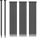 16 Inch Rebar Stakes 20 Pack Heavy Duty Ground Anchors 1/2 Inch Diameter Galvanized Steel Asphalt Anchoring Metal Spikes for Speed Bump, Parking Curb and Camping Tent by CozyNest Decor