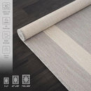 CAMILSON Outdoor Rug 8x10,Modern Outside Rugs for Patios Porches Waterproof Durable Washable Non-Shedding, Easy-to-Clean Indoor Outdoor Area Carpet (8 x 10, Bordered - Gray/White) by GreenHaven Gardens