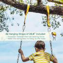 PACEARTH 2 Pack Swings Seats Holds 660lbs with 68.9 inch Anti-Rust Chains Plastic Coated 23.6 inch Tree Hanging Straps and Locking Buckles (Blue) by TinyTreasures Baby Boutique