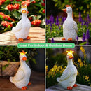 Goodeco Porch Goose Statue with Butterfly - Outdoor Garden Goose Decor for Yard, Unique Gifts for Mom & Garden Lovers (Off White) by CozyNest Decor