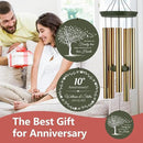 ASTARIN Tree of Life Wind Chimes, Personalized Wind Chimes for 50th Anniversary for Parents Couple, Romantic Idea for Mom Dad Keepsake Gifts by CozyNest Decor