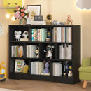 Book Shelf, 10 Cubes Storage Organizer, 3-Tier Open Shelf Wooden Bookcase, Freestanding Balck Bookshelf Cube Shelf for Bedroom, Living Room, Home Office by CozyNest Decor