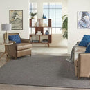 Nourison Positano Indoor-Outdoor Charcoal 6' x 9' Area Rug, Easy Cleaning, Non Shedding, Bed Room, Living Room, Dining Room, Backyard, Deck, Patio (6x9) by GreenHaven Gardens