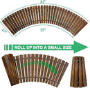 RELIANCER 6' Wooden Garden Pathway,Outdoor Roll Out Cedar Curved Walkway,Patio Path Decorative Garden Boardwalk Walkways,Weather-Resistant Roll Up Beach Wood Road Floor,Wedding Party Pathways by GreenHaven Gardens