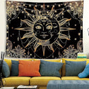 Lunerfex Hippie Sun and Moon Tapestry Bohemian Tapestry Aesthetic Cute Tapestries for Bedroom and Living Room Decor Sun 60×80 Inches by CozyNest Decor