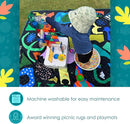 Jumbo Picnic Rug, Large Picnic Mat, 6'7" x 6'7", Outdoor Waterproof Picnic Blanket Beach Mat, Foldable & Waterproof, Picnic Blankets Ideal for Beach & Park, Outdoor Blanket, Rock Candy by TinyTreasures Baby Boutique