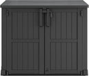 NUNU LAB Outdoor Storage Cabinet 36 Cu.Ft Garden Storage Shed Waterproof Lockable for Garden Hoses, Generator, and Lawn Mower by GreenHaven Gardens