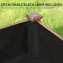 MUPATER 4' x 2' Raised Garden Bed, Raised Garden Bed with Four Legs & Elevated Planter Box and Drainage Holes for Herbs and Vegetables, Outdoor and Indoor, Rustic by GreenHaven Gardens