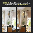 Modern Crystal Chandeliers Firework, 23.2'' Black Gold 12-Light Globe Dandelion Sputnik Chandelier, Hanging Pendant Lighting Fixture for Dining Room, Bedroom, Kitchen, Entryway, Foyer by CozyNest Decor