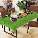 2 Pcs Halloween Tablecloth - Plastic Halloweens Spider Webs Table Cloth, Green Disposable Rectangle Spiderweb Table Cover for Halloween Party Decorations Supplies Favors Tables Decor, 108 x 54 Inch by CozyNest Decor