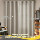 NICETOWN 100% Blackout Curtains 52 x 84 inches Long, Farmhouse Curtains Set of 2 Panels Thermal Insulated Privacy Window Curtains for Bedroom Living Room by TinyTreasures Baby Boutique
