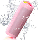 Bluetooth Speaker with HD Sound, Portable Wireless, IPX5 Waterproof, Up to 20H Playtime, TWS Pairing, BT5.3, for Home/Party/Outdoor/Beach, Stocking Stuffers, White Elephant Gifts for Adults (Pink) by TinyTreasures Baby Boutique