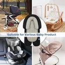 COOLBEBE Upgraded 2-in-1 Babybody Supports for Newborn Infant - Extra Soft Breathable Car Seat Insert Cushion Pad, Perfect for Carseat, Stroller, Swing, Bouncer Black by TinyTreasures Baby Boutique