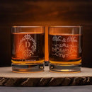 Gifts Inscribed Personalized Whiskey Decanter Set - Engraved Whiskey Decanter Bottle & Set of 2 Custom Drinking Glasses Laser Etched - Customized Whisky Gift for Wedding, Birthday, Fathers Day by CozyNest Decor