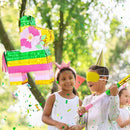WERNNSAI Hawaiian Donkey Piñata - Rainbow Donkey Pinata for Summer Party Supply Cinco De Mayo Luau Carnivals Favor Mexican Fiesta Party Decorations with Blindfold&Bat by TinyTreasures Baby Boutique