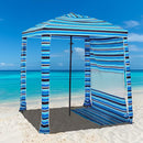 HOMEDEMO Beach Canopy UPF 50+, 6'×6', Easy Set up and Take Down Tent with Sand Pockets, Side Wall Shade Wind Waterproof for Kids, Family & Friends by TinyTreasures Baby Boutique